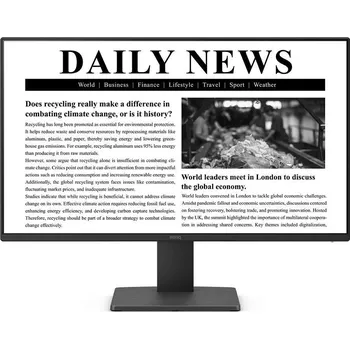 Monitor BenQ GW2491 23,8" LED monitor, 23,8" IPS, 1920×1080, 16:9, 100Hz, 5ms, 250cd/m2, 1300:1, HDMI, DisplayPort, VESA, en. tř. E, černý 9H.LNELJ.LBE