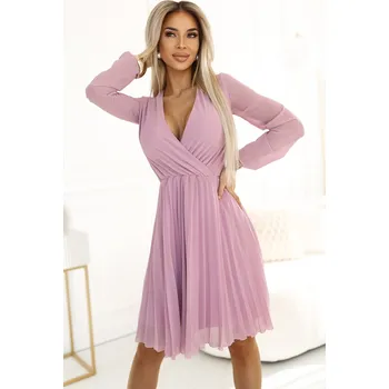 Dámské šaty Dámské šaty NUMOCO ISABELLE 313-16 PUDROVĚ RŮŽOVÁ M