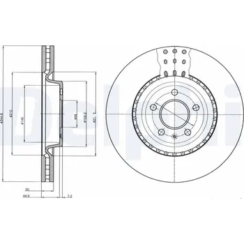 Brzdový kotouč Brzdový kotouč DELPHI BG9110C