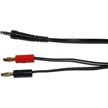 elektrický kabel Reproduktorový kabel PAV Kabel s 3,5mm stereo konektorem / 2 banánky 2 x 0,5 mm2, 1,5 m