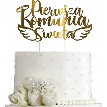 Obraz Křídla topper SVATÉ PŘIJÍMÁNÍ, dekorace na dort.