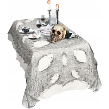 ubrus UBRUS PAVUČINA ŠEDÁ SÍŤ 60X300 CM HALLOWEEN