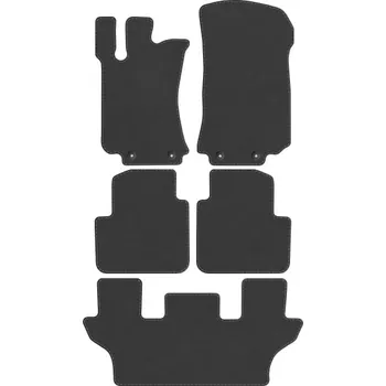 autokoberec Kobercové rohožky Edecor velurové 5 ks