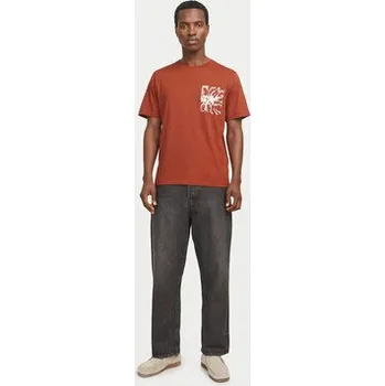 Jack & Jones T-Shirt Split 12272995 Hnědá Regular Fit XXL