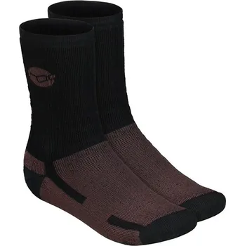 Rybářské oblečení Korda Ponožky Kore Merino Wool Sock Black-Velikost 41 - 43