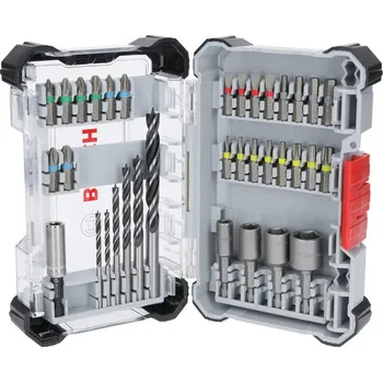 Bit BOSCH Sada šroubovacích bitů Extra Hard a&nbsp;vrtáků do dřeva PRO Wood, 35&nbsp;ks (2607017730)