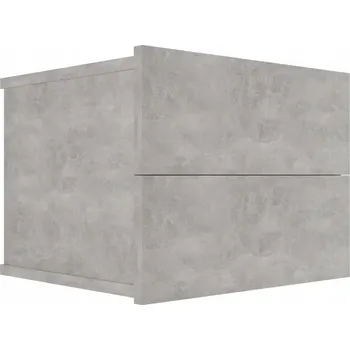 Noční stolek Dřevěný Noční stolek 40x30x30cm betonu šedý