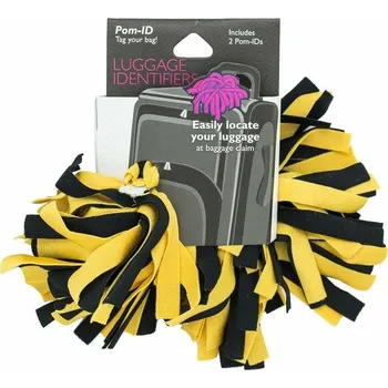 Příslušenství k zavazadlu Pomchies ID třásně na zavazadla black/yellow gold