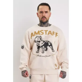 Pánská mikina Amstaff Mikina Kaldar Sweater Creamwood
