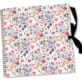 Skicák - ptáčci na bílé