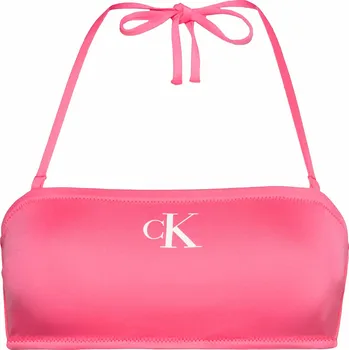 Dámské plavky CK Monogram Dámský vrchní díl plavek KW0KW01972-XI1 - Calvin Klein M