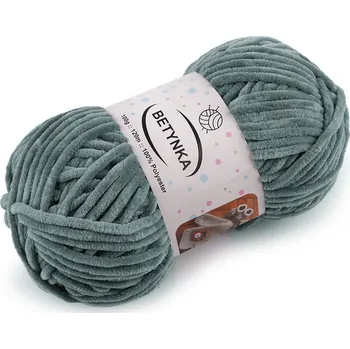 Příze Pletací žinylková příze Betynka 100 g, barva 12 (304) šedomodrá
