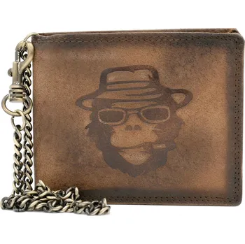 Peněženka Pánská kožená peněženka Classic Motorcycles N992C-VIN-14 hnědá