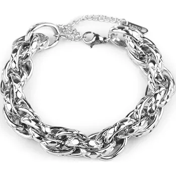 Náramek Náramek z nerezové oceli robustní řetízek Varianta: 1 stříbrná, Balení: 1 ks