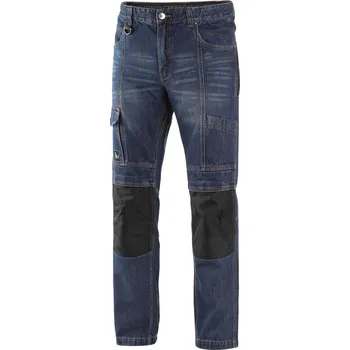 montérky CXS Kalhoty jeans NIMES I, pánské, modro-černé vel.46