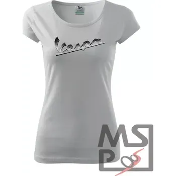 Dámské Triko s moto motivem 79 Vespa S bílé