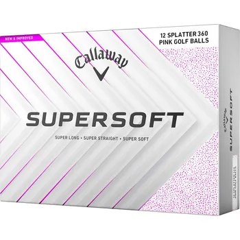 Golfový míček Callaway Callaway Supersoft 2025 SPLATTER PINK Golfové míčky