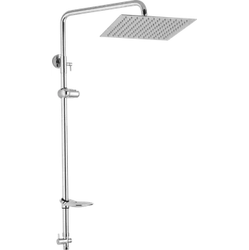 Sprchový držák JB Sanitary Sprchová sestava pro horní vývod, 30 x 30 cm, včetně keramický přepínač,mýdlenka, držák sprchy, bez příslušenství SS 21 10