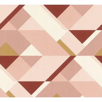 Fototapeta TAPETA GEOMETRICKÝ VZOR TROJÚHELNÍKY KOSOČTVERCE RASCH