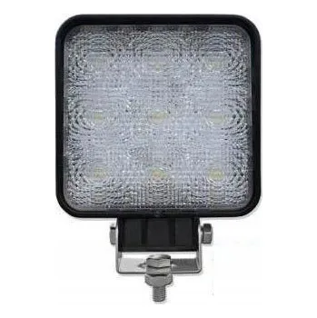 Pracovní světlo PRACOVNÍ LED LAMPA 9 LED ČTVERCOVÁ HALOGEN 12V 24V 27W