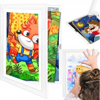 Obraz Ramka na zdjęcia otevírací bílý dřevěný na více fotografií