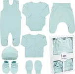 7-dílná kojenecká soupravička do porodnice New Baby I AM modrá - velikost 56 (0-3m)