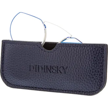 Brýle na čtení Cvikr Didinsky Hermitage Round, modrá, dioptrie: +2,00