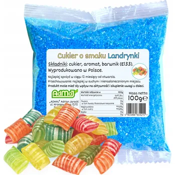 Obraz Stroj na výrobu cukrové vaty AdMaJ Cukr 100g modrý bonbon sáček modrý 1 W