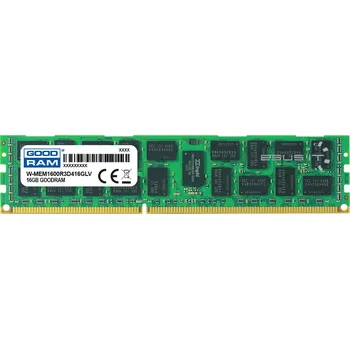 Operační paměť Paměť RAM 1x 16GB GoodRAM ECC REGISTERED DDR3 2Rx4 1600MHz PC3-12800 RDIMM | W-MEM1600R3D416GLV