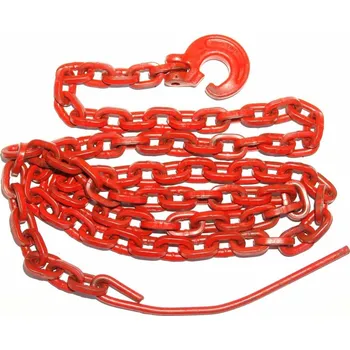 Upínací popruh Úvazek řetězový 8mm/2,5m červený