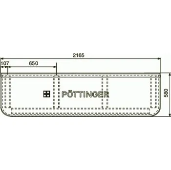 Krycí plachta Plachta 2165x580