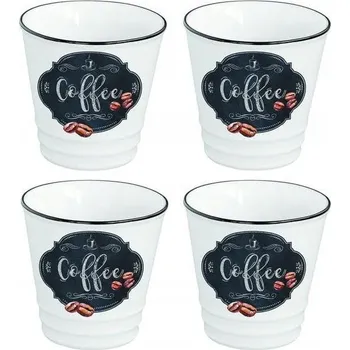 Porcelánový Šálek Nuova R2S Kitchen Basics 100 ml 4 ks