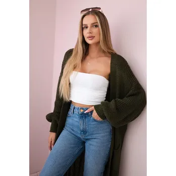 Dámské oblečení Dlouhý svetr khaki Kesi Włoski kaki 3115113