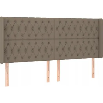 Čelo postele Uszak 203x16x118cm - Taupe (šedohnědá)