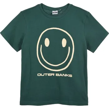 Chlapecké tričko Tmavě zelené dětské tričko s potiskem OBX Velikost: 152
