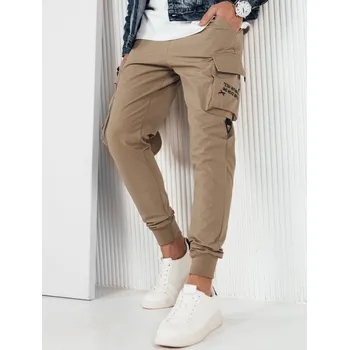 Pánské kalhoty Béžové cargo kalhoty UX4163 Velikost: L