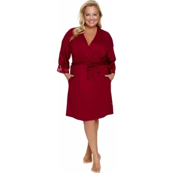 Dámský župan Vínový dámský župan s krajkou Doctor Nap Velikost: M