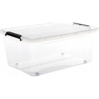 Úložný box Five - Úložný Krabička s klipy a kolečky 40 l