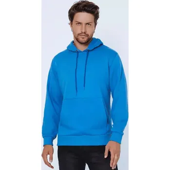 Pánská mikina Modrá basic mikina BX5024 Velikost: L