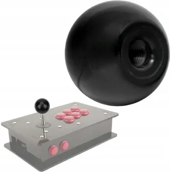 Knoflík KULOVÁ HLAVICE KNOFLÍK ČERNÝ PLASTOVÝ ZÁVIT M10*1,5 32mm