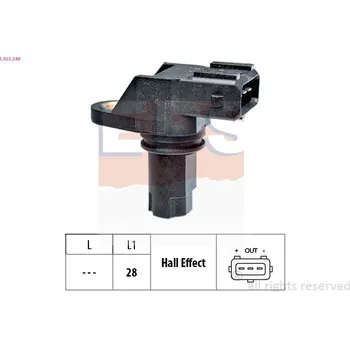 Čidlo automobilu Snímač, poloha vačkového hřídele EPS 1.953.349