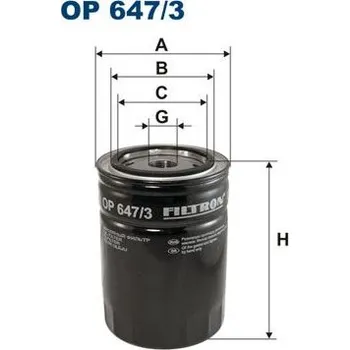 Hydraulický filtr Filtr, pracovní hydraulika FILTRON OP 647/3