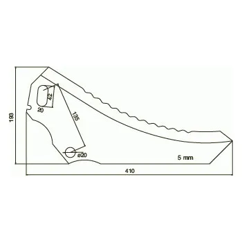 Pracovní nůž Nůž řezání SILO-LADE-ERNTEPROFI