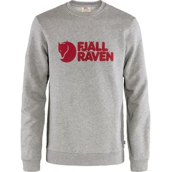 Pánská mikina svetr pánský FJÄLLRÄVEN Fjällräven Logo Sweater M Grey-Melange - S