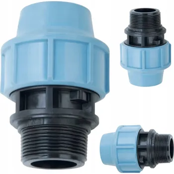 Vodovodní potrubí AGAflex PA šroubení svěrné PE-ST 20mm x VNĚJŠÍ ZÁVIT 3/4" spojka 41152002