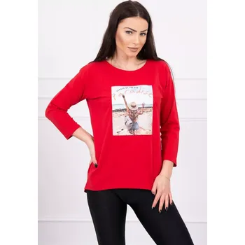 Dámská halenka Halenka s potiskem Paradise red Kesi bílá 3094122