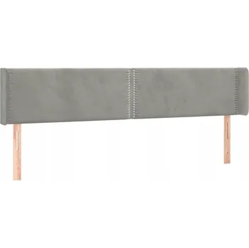 Čelo postele Uszak 103x16x78/88 cm Světle šedá