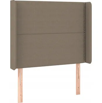 Čelo postele Ušák 103x16x118/128cm (šedo-hnědá)