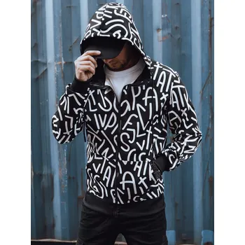 Pánská mikina Pánská černá mikina s potiskem BX5747 Velikost: 2XL