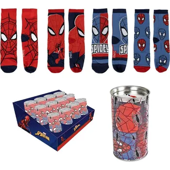 Set dětských ponožek v pokladničce Marvel: Spider-Man Velikost: 23/26